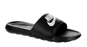 Men's Nike Victori One Benassi Slide Sandal Black/White - Picture 1 of 21