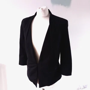 karl lagerfeld Black Blazer Iconic Tux jacket IT 44 UK 10 EU 38 Party Unusual - Picture 1 of 12