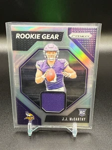2024 Panini Prizm - J.J. McCarthy Silver Rookie Gear Jersey Patch RC #RG-JJM π₯ - Picture 1 of 2