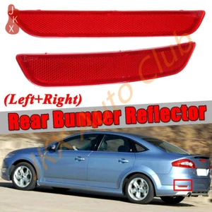 Pair Rear Fog Bumper Red Reflector for FORD MONDEO MK4 IV 4 2007 2008 2009 2010 - Picture 1 of 6