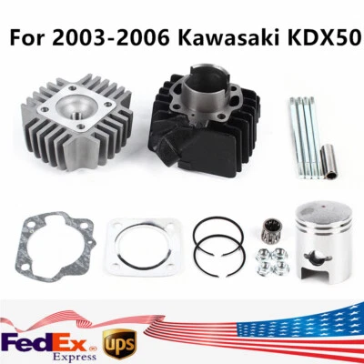 For Kawasaki KFX50 2003-2006 Complete Top End Kit Cylinder Head Piston Ring Foto 1 de 4