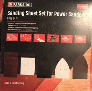 Parkside Sanding Sheet Set For Parkside Power Sanders PPSZ 34 A1 - Picture 1 of 3