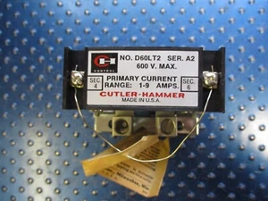 NEW CUTLER HAMMER D60LT2 SER A2 600V CURRENT TRANSFORMER - Picture 1 of 2