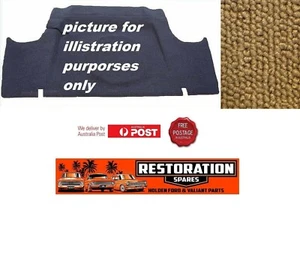 HOLDEN COMMODORE VL SEDAN BOOT TRUNK MOULDED BUCKSKIN LOOP CARPET - Picture 1 of 4