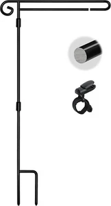 Heavy Duty Small Garden Flag Holder Stand Pole For 12 X 18 Flags with Shepherds - Picture 1 of 7