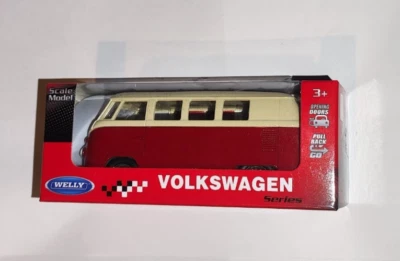 WELLY 2024  VW Bulli T1 bus modellino auto PRODOTTO LICENZA 1:34-1:39 nuovo - Immagine 1 di 4