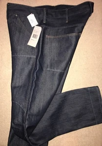G STAR 3301 Tapered 3D SLIM 33 x 32 Raw Blue Rinse Denim Jeans $150+ - Picture 1 of 9