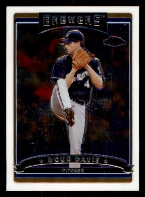 2006 Topps Chrome  #159 Doug Davis Milwaukee Brewers - Image 1 of 2