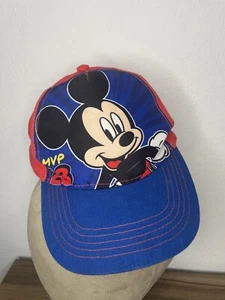 Disney Mickey Mouse Little Kid's Hat MVP 28 Blue Plastic Snapback - Picture 1 of 5
