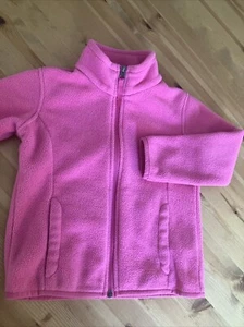 Amazon Essentials Girls Fleece Zip Up Cardigan Sweatshirt Age 4 years Light Pink - Picture 1 of 8