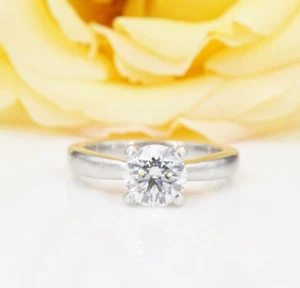 Diamond Platinum Engagement Ring Solitaire 1.21ct Size 6.75 GIA XXX Varna RG4132 - Picture 1 of 9
