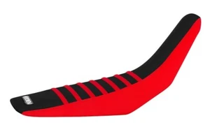 2013 - 2019 HONDA CRF 250 L SEAT COVER by Enjoy MFG RED & BLACK w/ RED RIBS #109 - Picture 1 of 5
