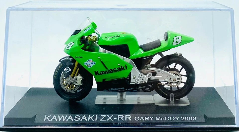 EBOND Modellino Moto Kawasaki ZX-RR - Gary McCoy 2003 - Die Cast - 1:24 - 0265. - Immagine 1 di 1