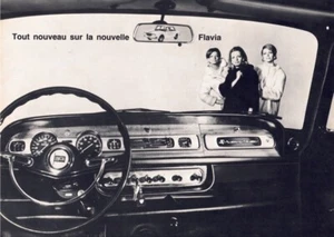 Catalogue Brochure Lancia Flavia 1967 France - Imagen 1 de 2