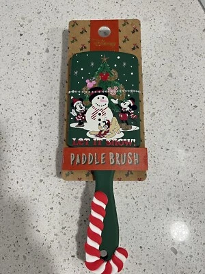Disney Mickey Minnie y Pluto Let it Snow Navidad Paleta Cepillo Primark Nuevo con Etiquetas Foto 1 de 3