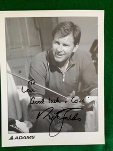 VINTAGE!!!  NICK FALDO PGA HANDSIGNIERTES ADAMS GOLF PROMO GOLF FOTO   - Bild 1 von 2