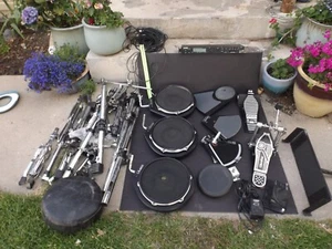 Used Roland Alesis Drum Machine & Stand Alesis DM Pro Roland Pd-7 (parts/repair) - Picture 1 of 18