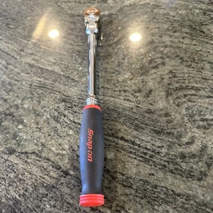 Snap-On fhlf80a soft grip long handle 3/8 drive flex head ratchet red new - Picture 1 of 5