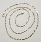 14K Yellow Gold Figaro Chain Width 2 Mm Necklace 24" Length 5.60 Grams Nice $$$$