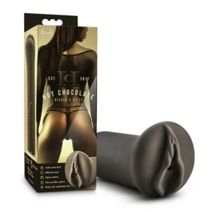 Hot Chocolate Nicole's Kitty Vagina Masturbator Black Pocket Pussy Sex Stroker - Picture 1 of 5
