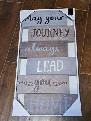 Rustic Motivational Wooden Wall Decor 18 1/2" x 9 1/2" - Image 1 of 2