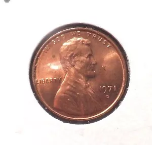 UNZIRKULIERT 1971D LINCOLN MEMORIAL PENNY!!! - Bild 1 von 2