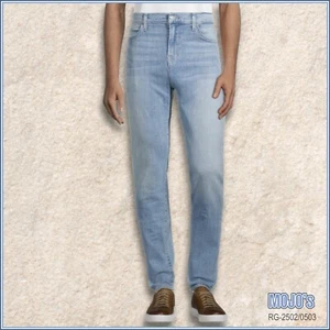 Hudson Men's 32x34 Ace Skinny Jeans Drift Blue Wash Slightly Distressed - Picture 1 of 2