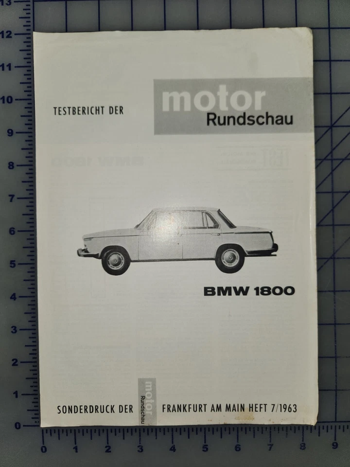 BMW 1800 1963 carpeta de folletos original alemán Foto 1 de 1