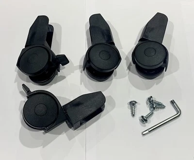 Foppapedretti Kit 4 Ruote Per Stendino Gulliver In Alluminio E Ursus In Legno