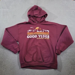 Silver Dollar City Hoodie Mens Large Red Good Vibes Pullover Branson Sweatshirt - Picture 1 of 9