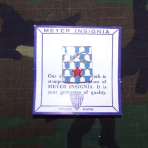 Vintage WW2 US Army 16th Infantry Regiment DUI Unit Crest (NS Meyer) pinback - Picture 1 of 3
