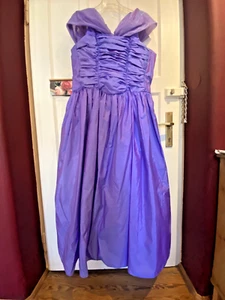 schillerndes lila, violettes Abendkleid, Ballkleid, Brautjungfer, Tüll, Größe 50 - Bild 1 von 12
