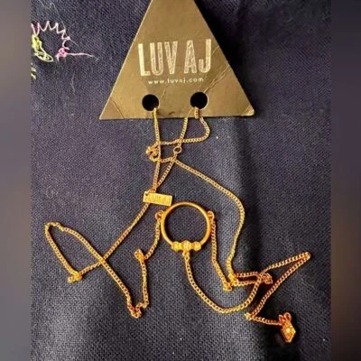 NUEVO CON ETIQUETAS Collar Luv AJ Full Flower Oro Rosa Foto 1 de 4