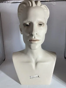 Vintage Mannequin Head Men’s Green Eyes Department Store Bust RARE - Picture 1 of 16