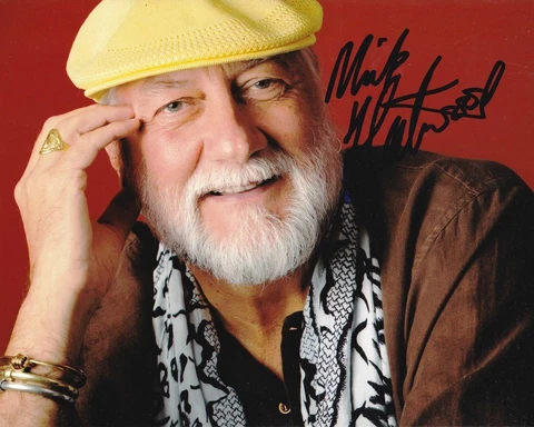 Singer Mick Fleetwood Signed Photo 8x10 COA Cover