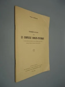 Dissertation sur le complexe somato-psychique… - Georges Quertant - 1962 - Picture 1 of 13