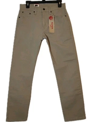 Levi's Men's 502 Taper Fit Stretch Jeans 29x30 Punk Star Chino Tan NEW - Image 1 of 4