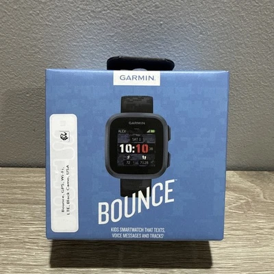 Garmin Bounce Kids Smartwatch Two-Way Text & Voice Message Location Track /Black - Image 1 of 4