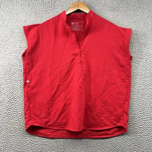 Figs Scrub Top Mens Medium Red Rafacla Shirt Stretch Technical Collection Adult - Picture 1 of 12