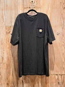 Carhartt Mens Loose Fit XLT Pocket T-Shirt Black 100% Cotton Durable Workwear - Picture 1 of 4
