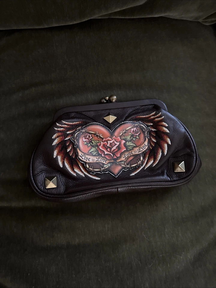 Isabella Fiore Leather Clutch/Shoulder Bag - Image 1 of 4