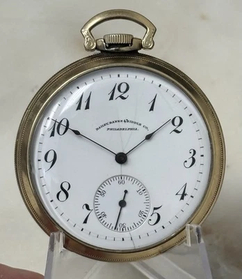Reloj Bolsillo Bailey Banks & Biddle Waltham Riverside Cara Abierta Años 12 Funcionando Foto 1 de 4