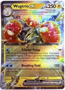 TEF EN - 060/162 Schligdri EX / Wugtrio EX Gewalten der Zeit Pokémon Karte - Picture 1 of 1