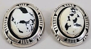 P.A. Pendientes Smith Vintage Turquesa Navajo Plata de Ley - Imagen 1 de 7