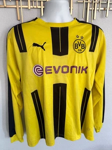 Camiseta manga larga del equipo local Borussia Dortmund 2016-17 Mendoza BVB fútbol alemán - Imagen 1 de 7