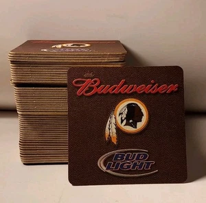 Washington Redskins Coasters ~ Budweiser/ Budlight 2004 Season Lot Of 50 - Picture 1 of 4