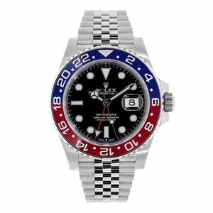 Rolex GMT-Master II Watch 40MM Black Index Hour Markers Dial Ceramic - Picture 1 of 5