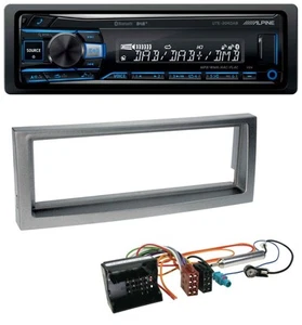 Alpine USB Bluetooth DAB MP3 Autoradio für Citroen C5 Peugeot 407 ab 04 grau-met - Bild 1 von 9