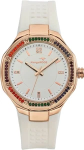 KangaRoos Damen Armbanduhr Quarz Uhr Steinchen Glas Quarzuhr Edelstahl analog - Bild 1 von 8