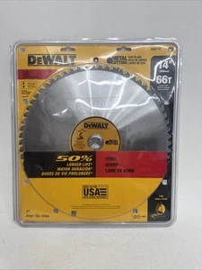Dewalt 14" 355mm 66 Carbide Teeth 1" Arbor 50% Longer Life Steel DWA7747 New - Picture 1 of 8